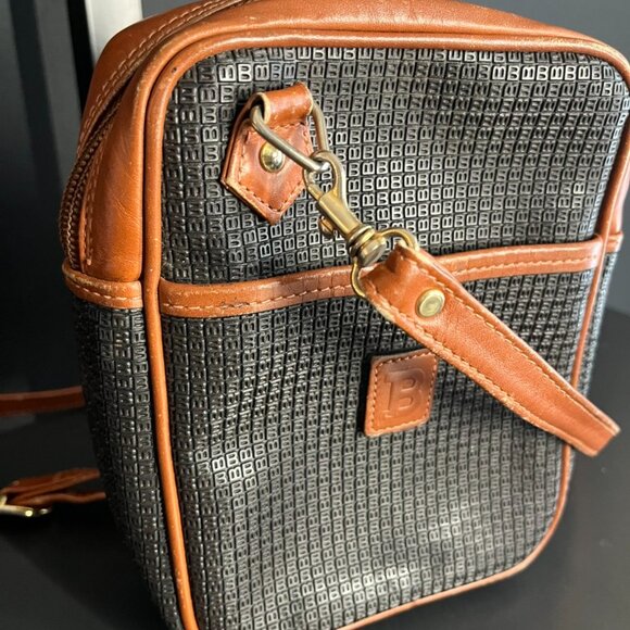 Bally Black/Brown Crossbody B Pattern Vintage - Picture 7 of 11